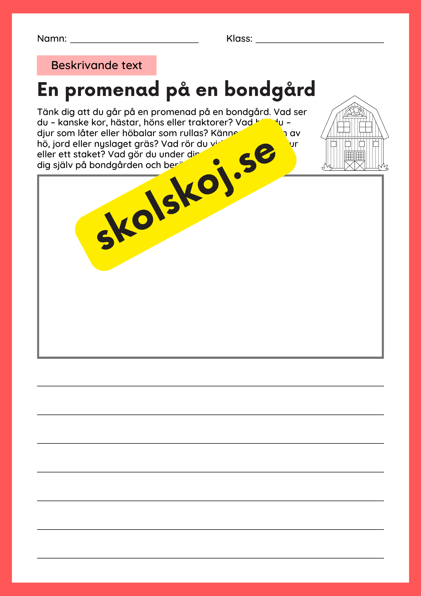 Beskrivande text - Tema promenader