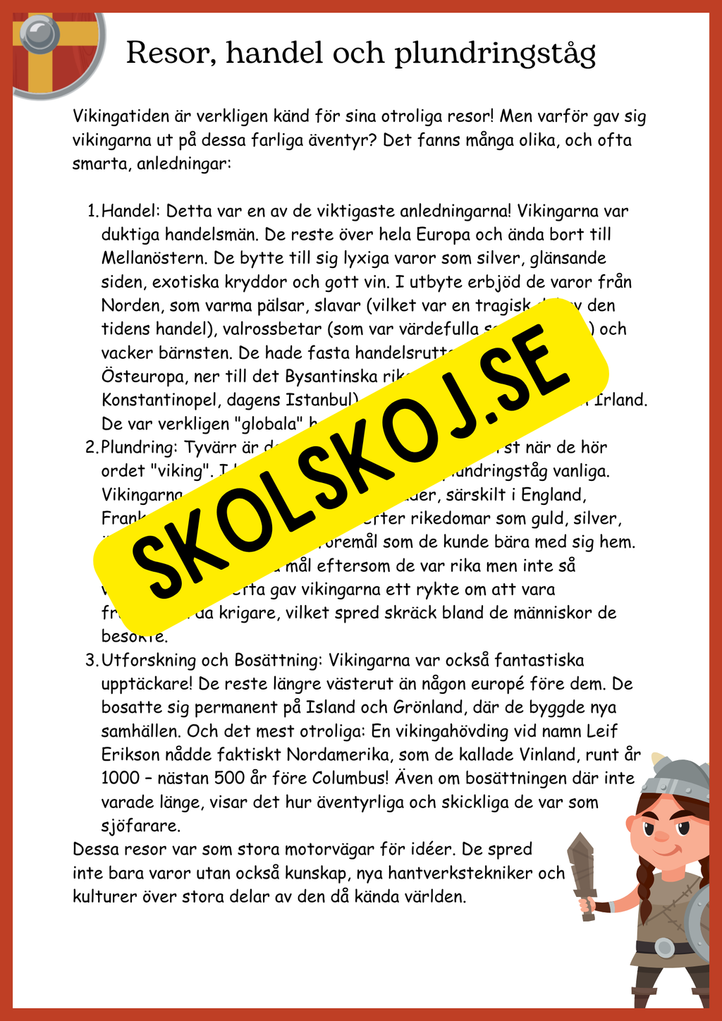 Vikingatiden - Mitt stora äventyrshäfte - Åk 4 - 6