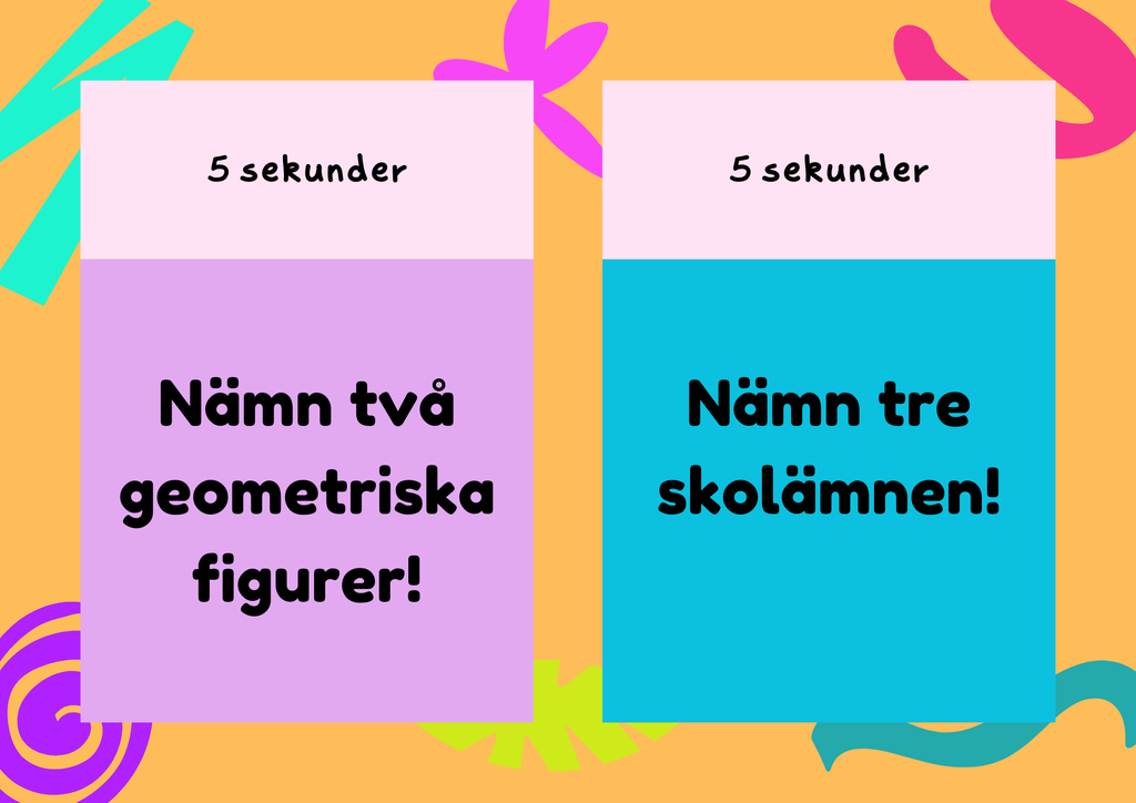 Nämn två, nämn tre! – Ett kul och färgsprakande quiz