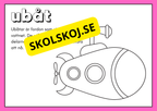 Fordon - Målarbok och fakta
