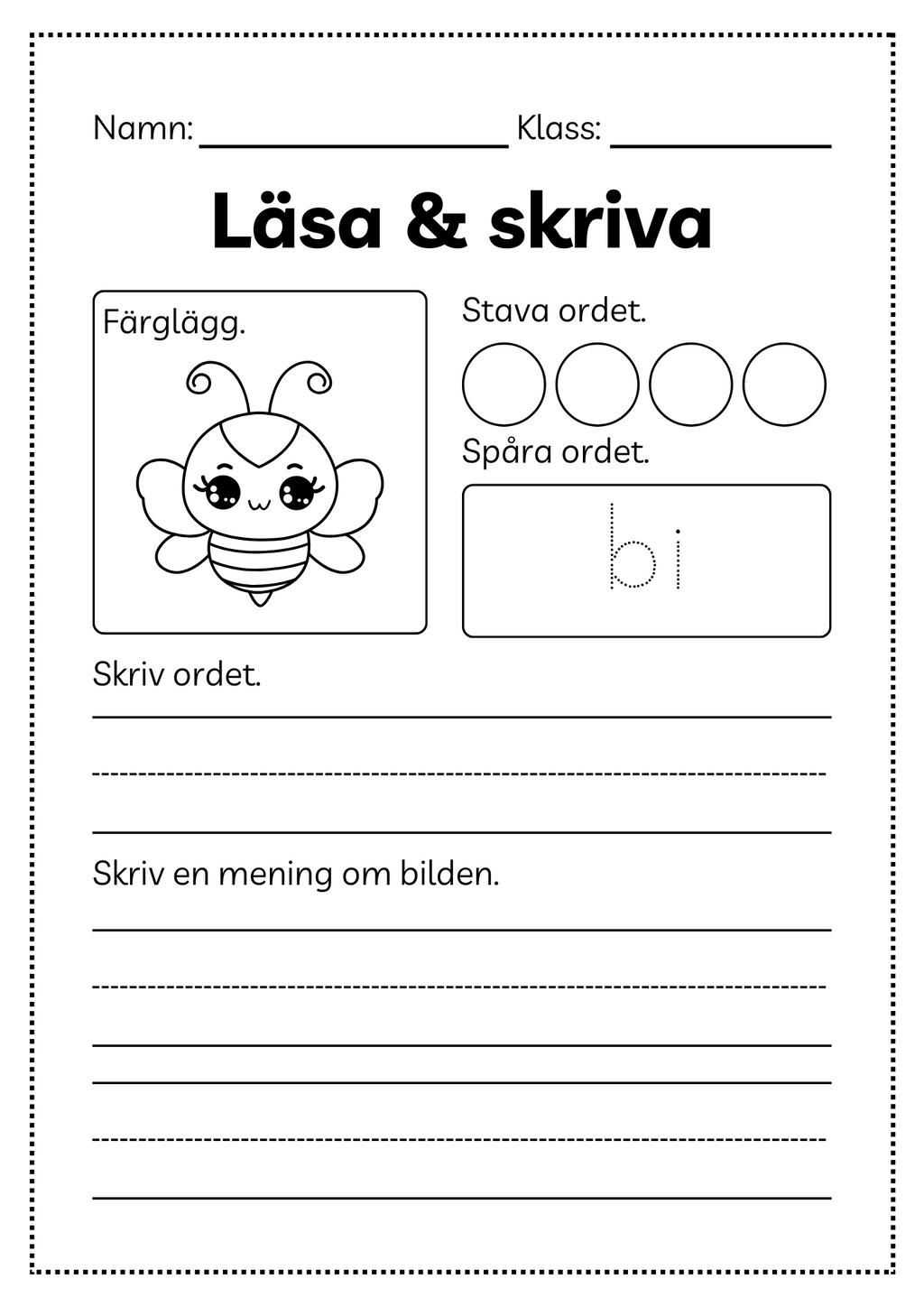 Läsa och skriva - Häfte