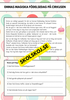 Läsuppgift med olika texter och teman - Årskurs 3 - 4
