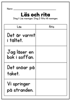 Läs och rita - Häfte