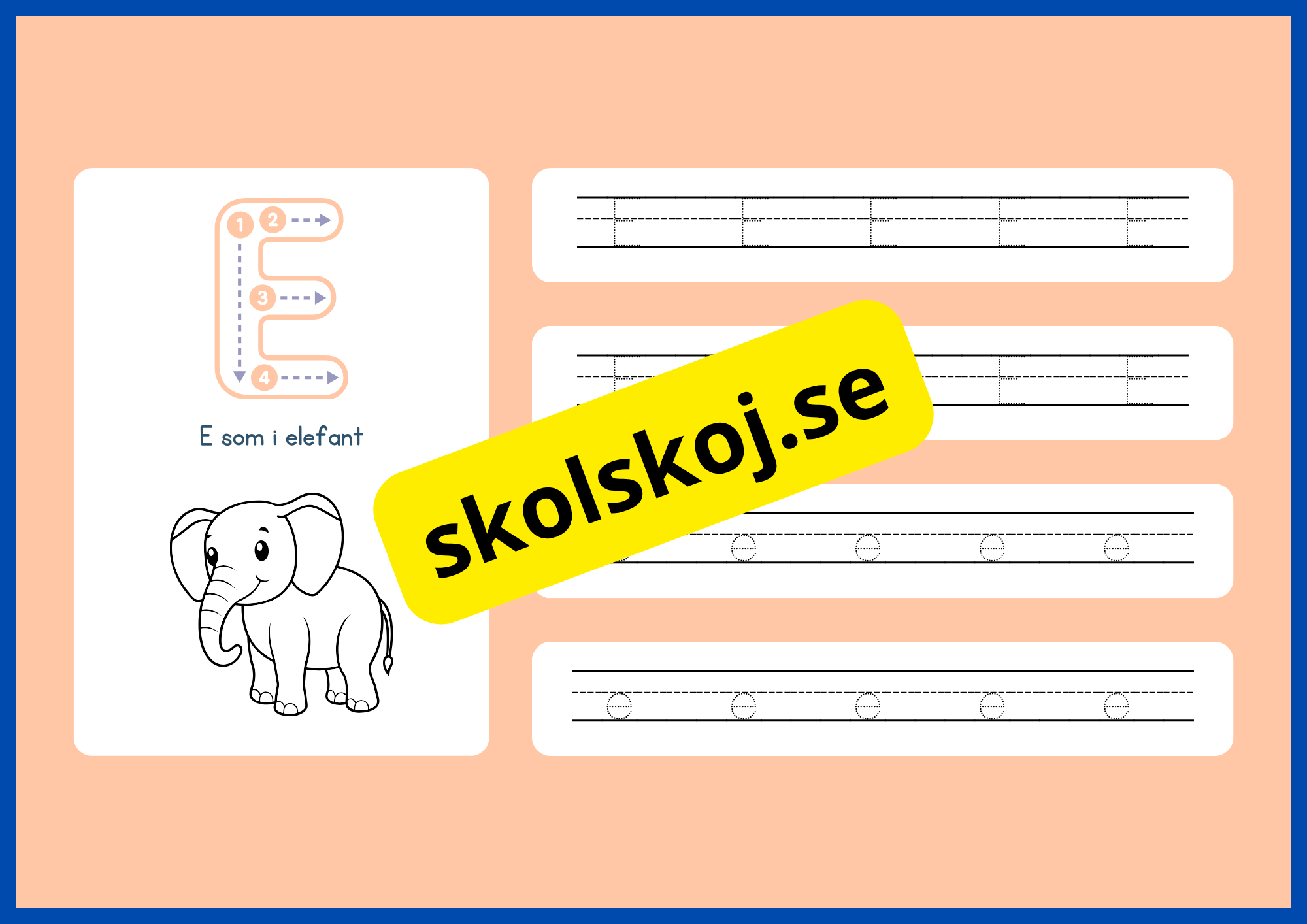 Jag lär mig alfabetet - Spåra bokstäver - Häfte
