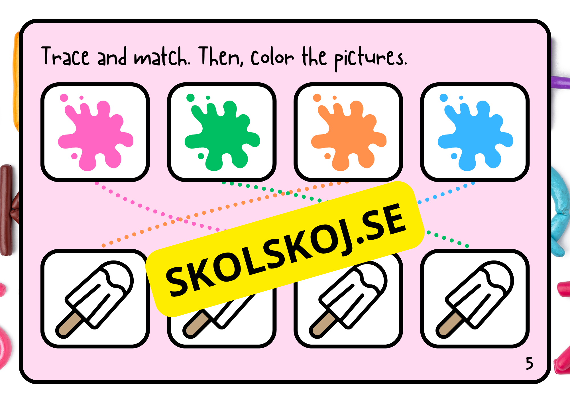 Learn the colors - Activity book