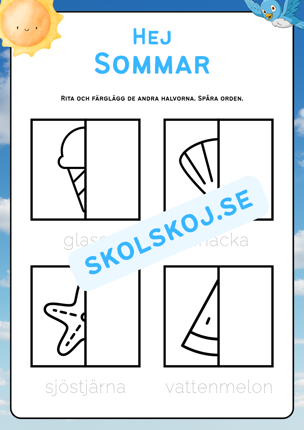 Hej sommar - Aktivitetsbok