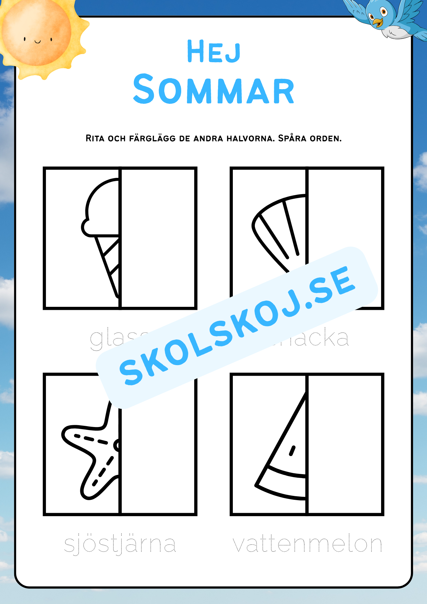 Hej sommar - Aktivitetsbok