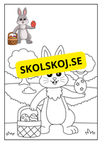 Hej påsk - Målarbok