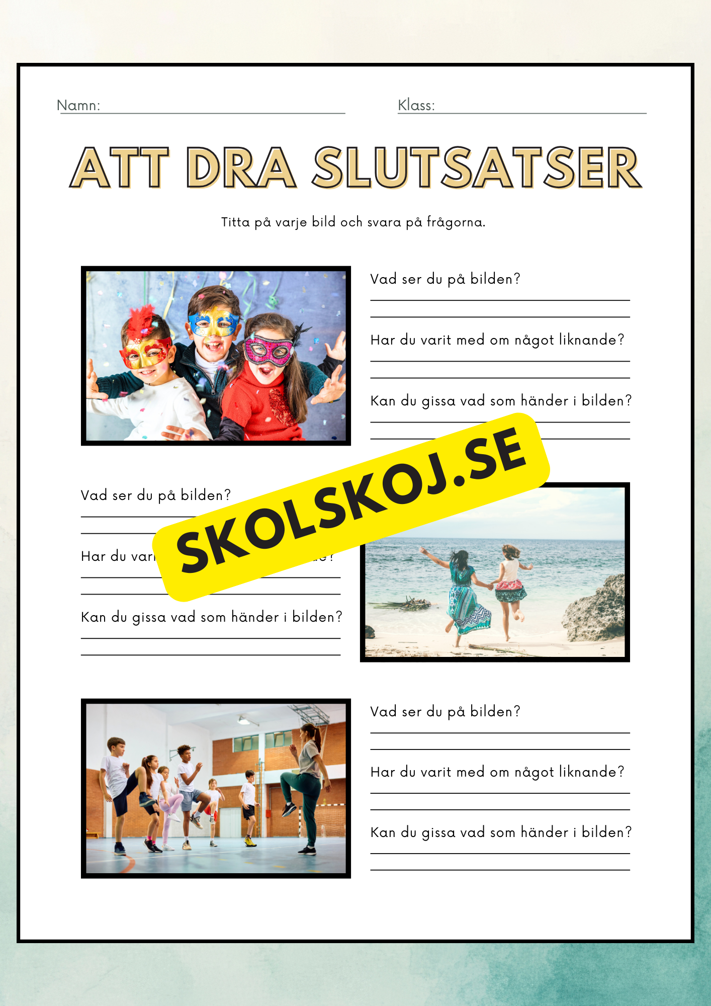 Att dra slutsatser - Häfte