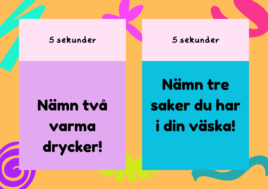 Nämn två, nämn tre! – Ett kul och färgsprakande quiz