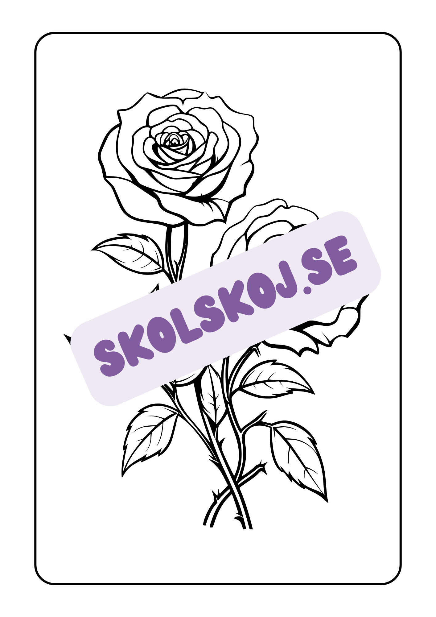 Blommor - Målarbok