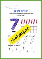Spåra siffran - Häfte - 1 - 10