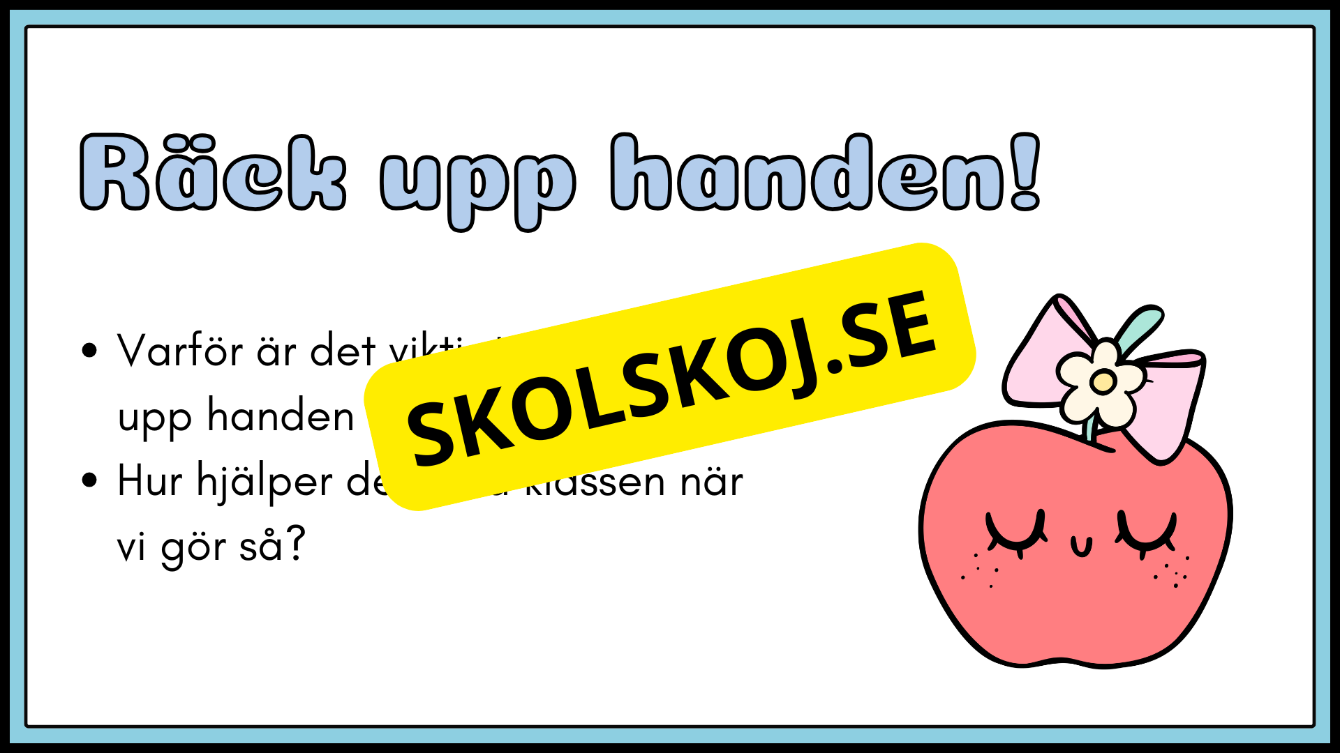 Klassrumsregler - Häfte