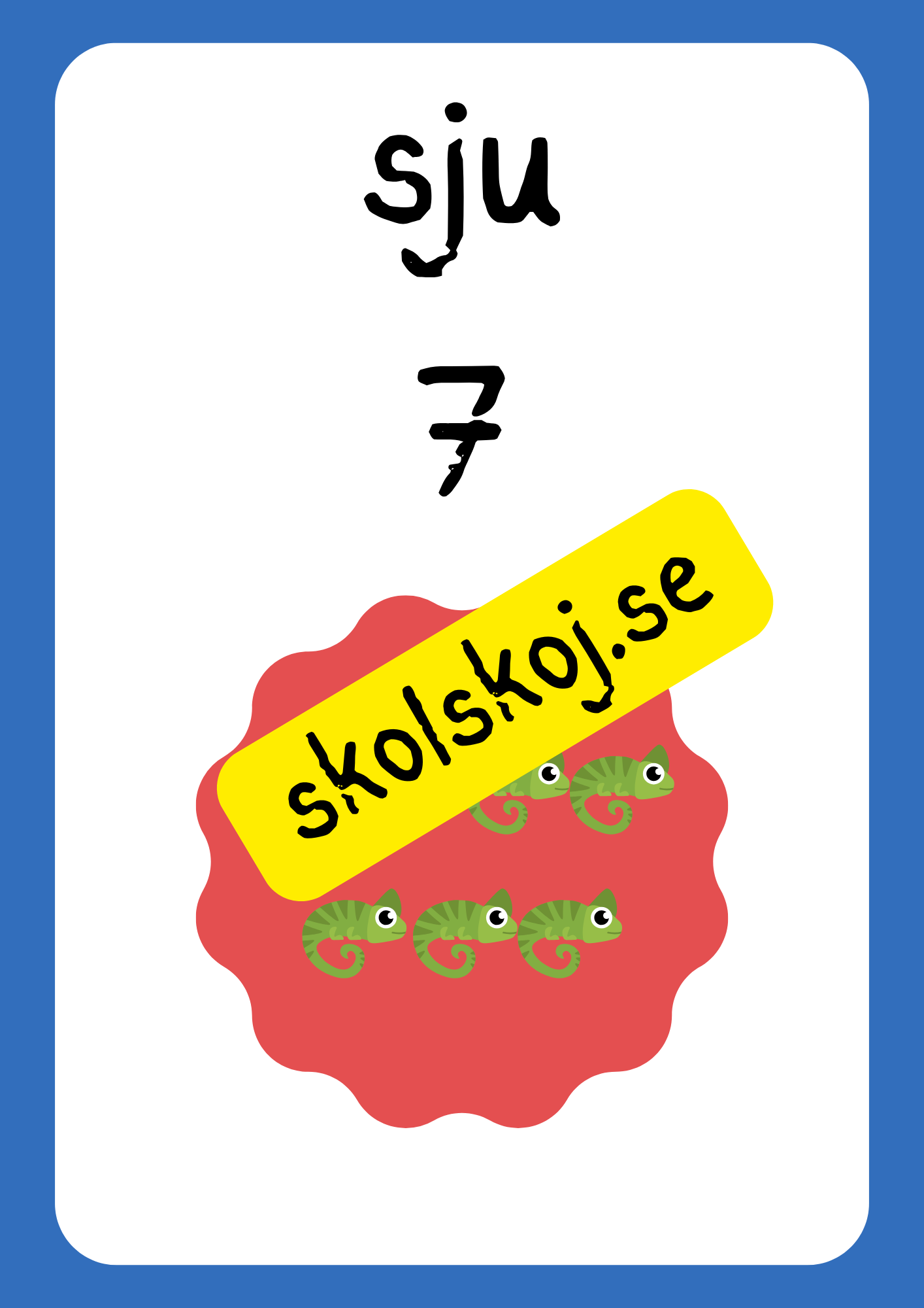 Väggkort - Siffror/Tal 1 - 10