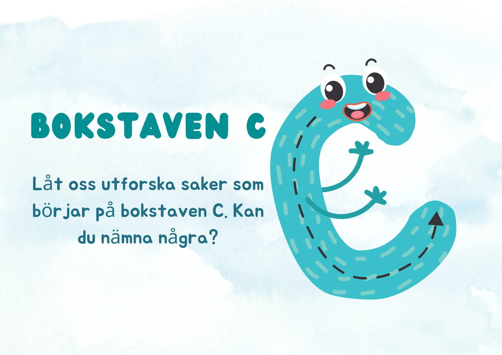 Veckans bokstav - Vi lär oss alfabetet
