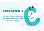 Veckans bokstav - Vi lär oss alfabetet