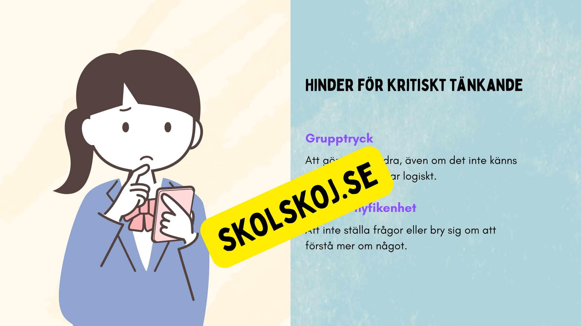 Kritisk tänkande - Presentation