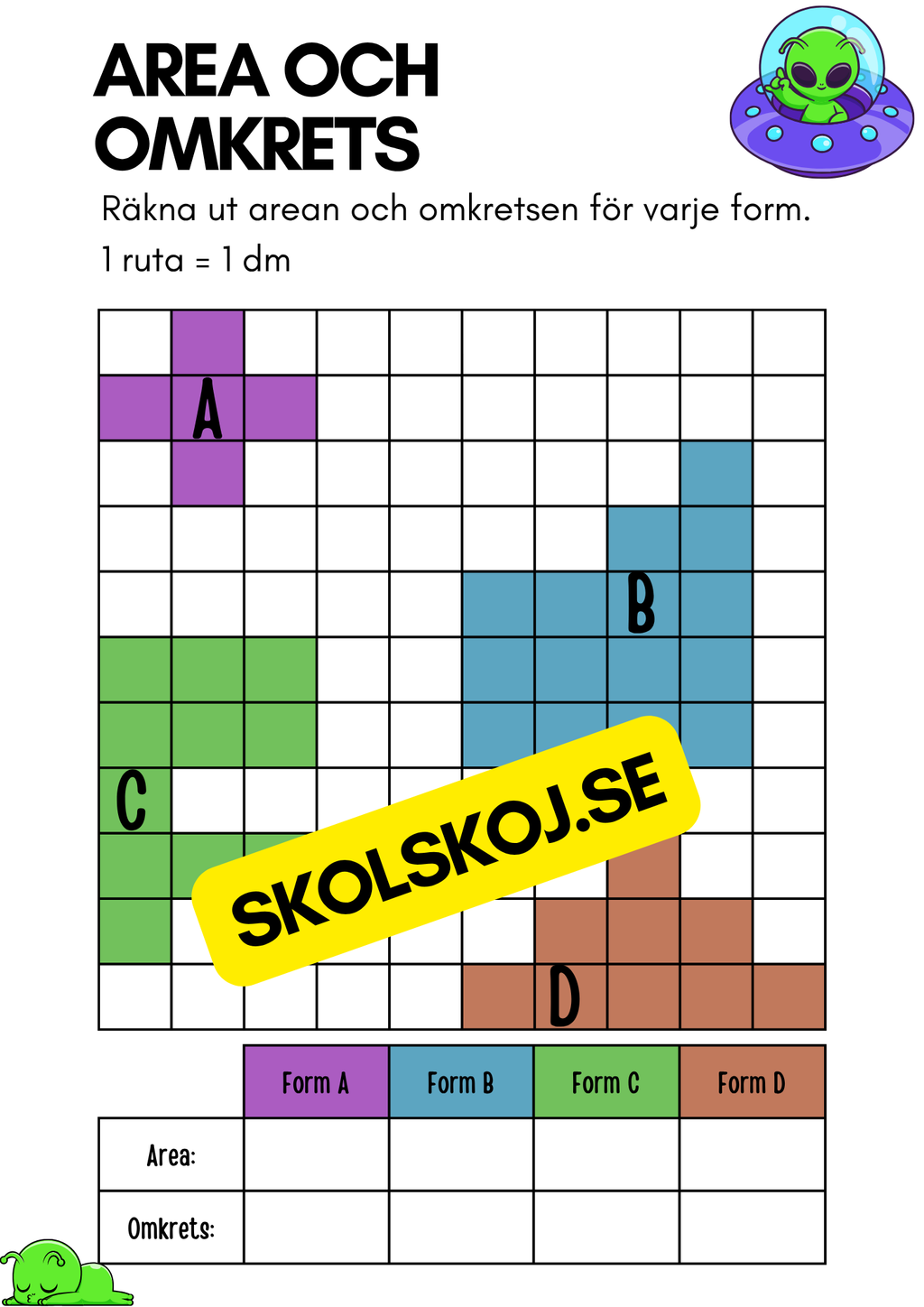 Area och omkrets - Årskurs 4 - 5