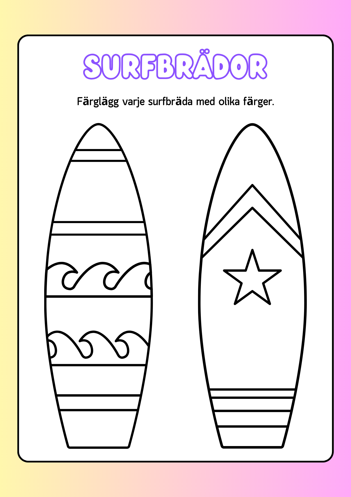 Min nya sommarbok