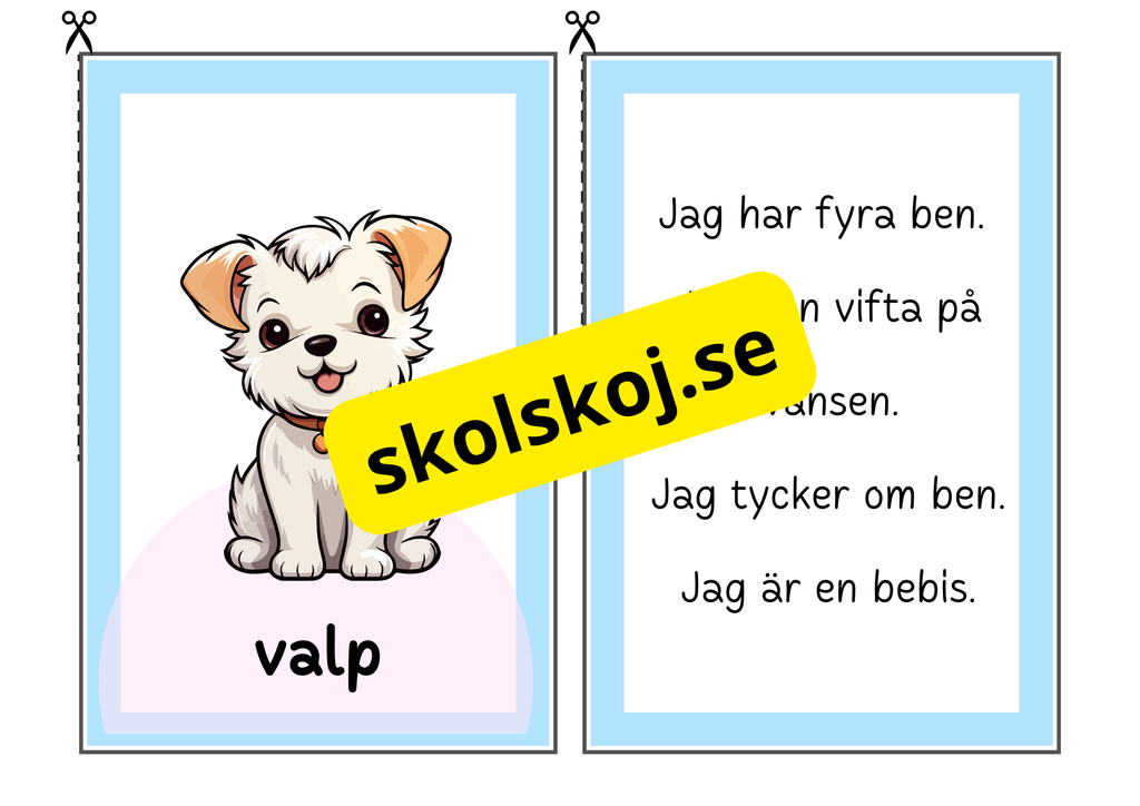 Grönt och vitt djurspel – Gissa husdjuret