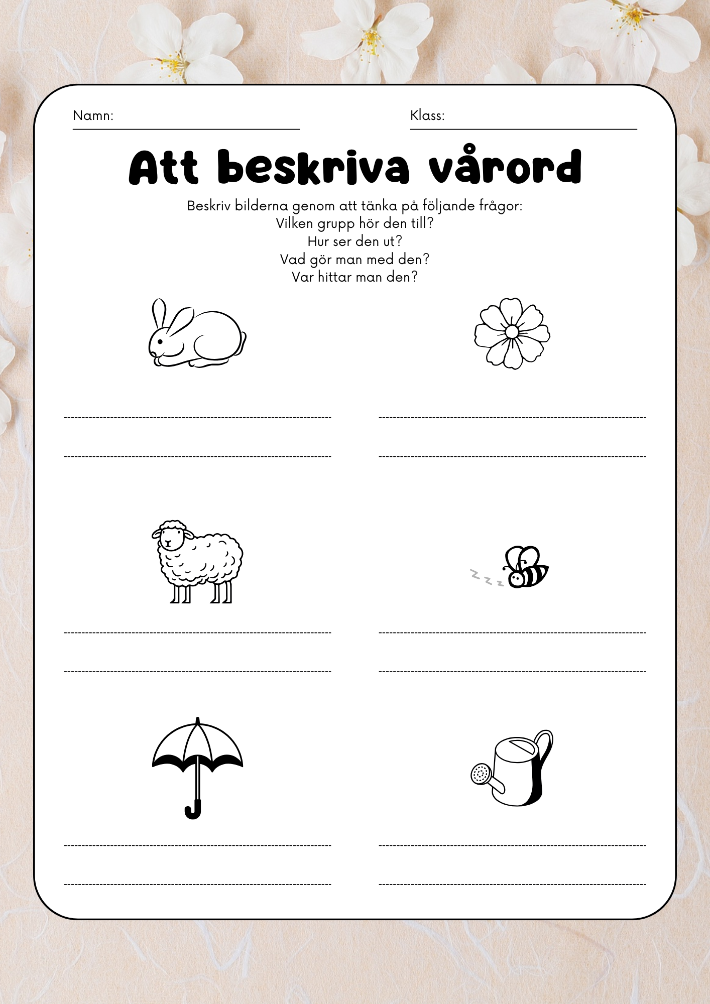 Vårens ordhäfte