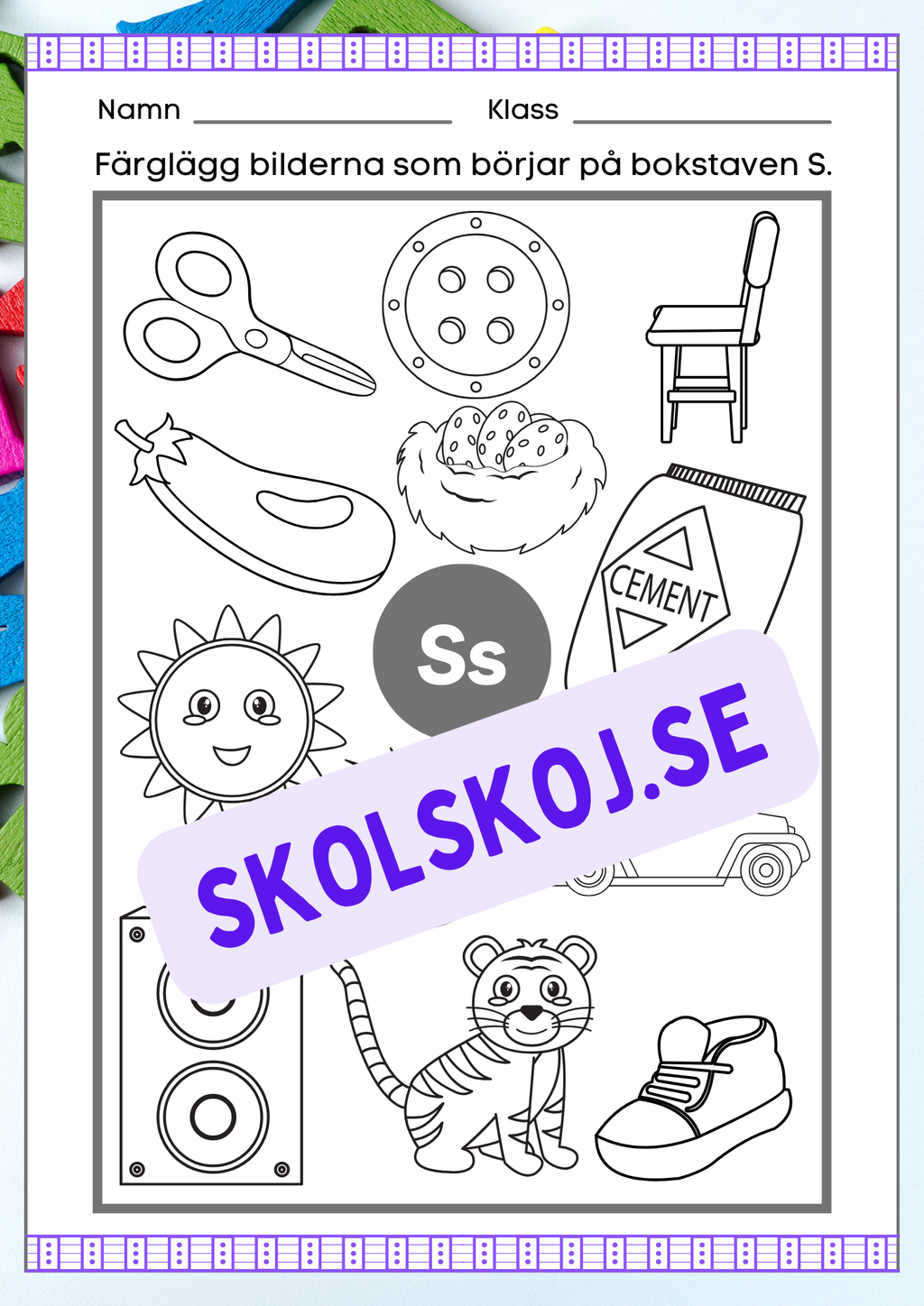 Veckans bokstav - Bokstaven Ss