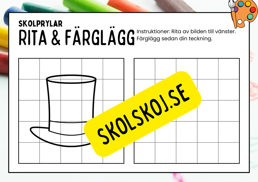 Rita och färglägg - Häfte