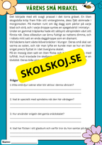 Vårens 10 hemliga världar – Läsförståelse och naturupptäckter - Åk 3 - 6