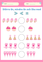 Större än, mindre än och lika med - Häfte
