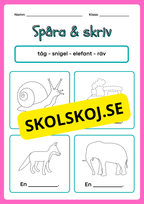 Spåra och skriv - Häfte