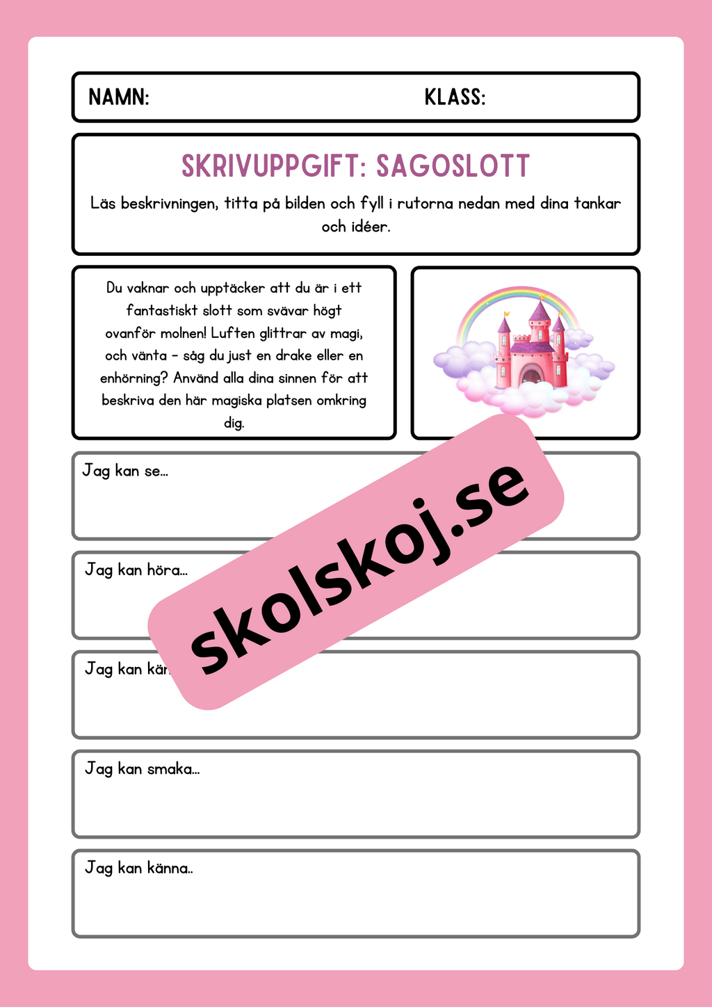 Skrivuppgifter - Hafte - arskurs 3 - 6