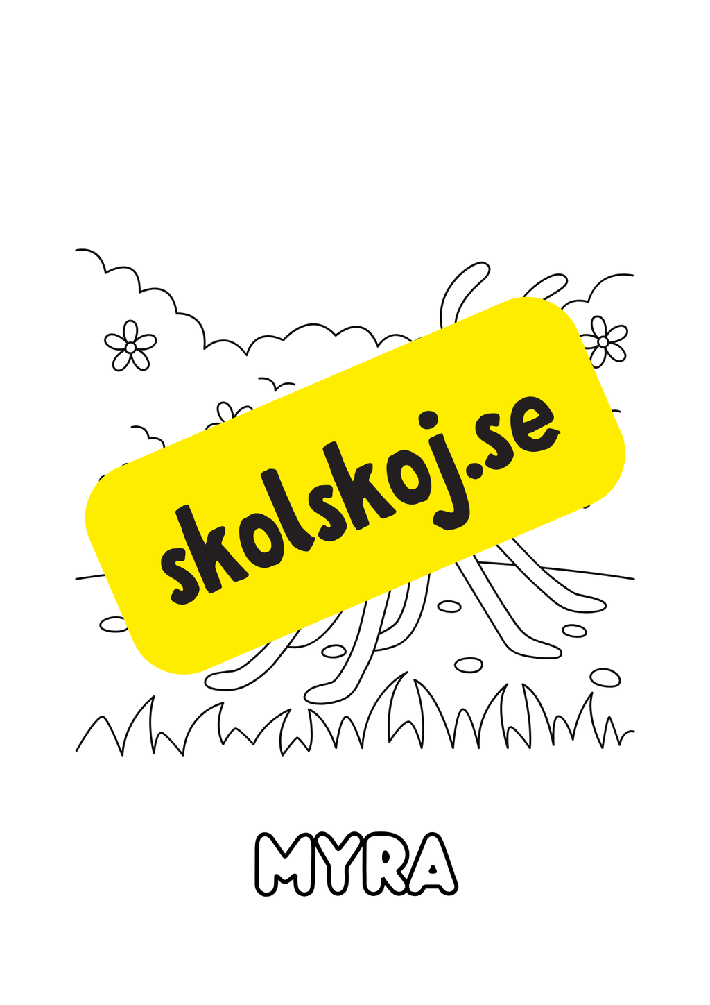 Färgläggningsbok - Djur (25 sidor)