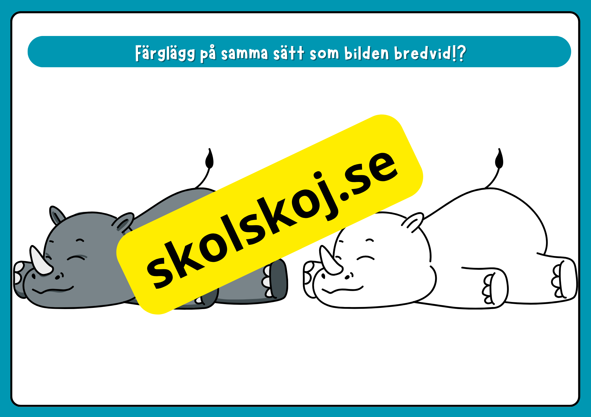 Rolig skrivträning - Förskola - Åk 2