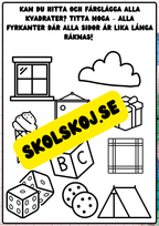 Vi lär oss geometriska former - Häfte