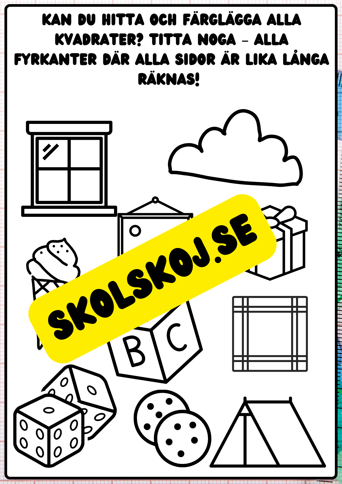 Vi lär oss geometriska former - Häfte