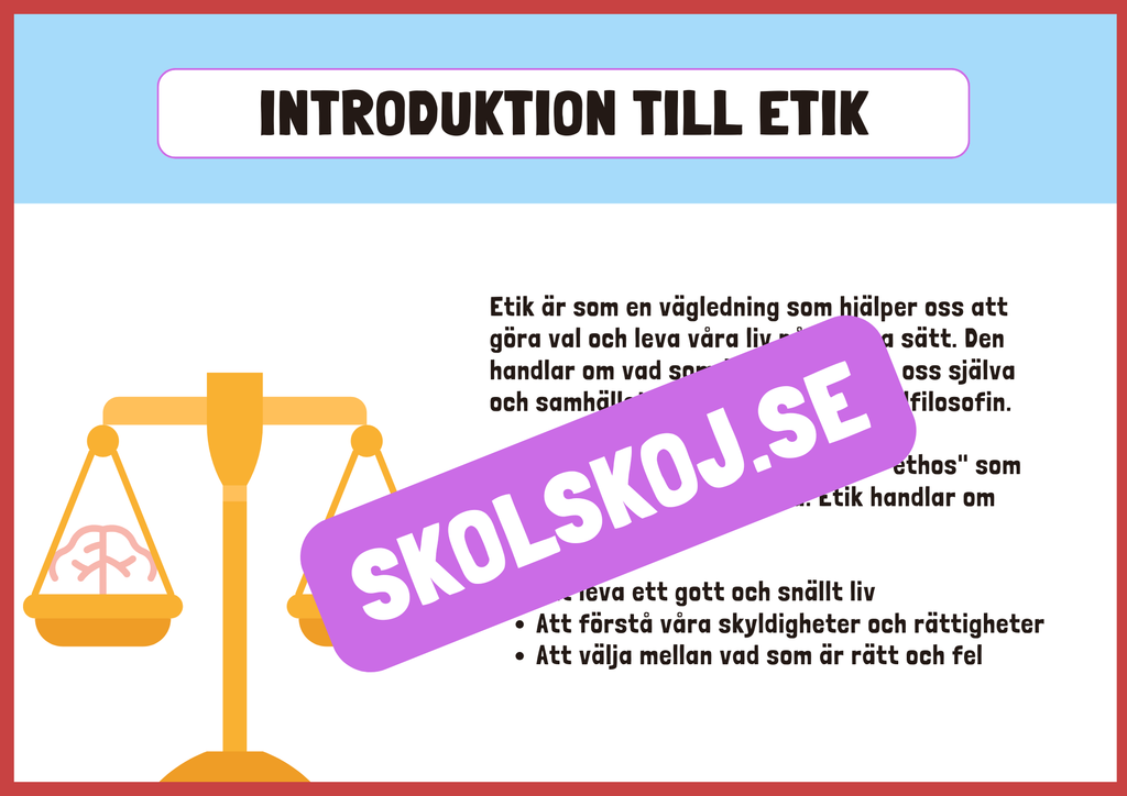 Etik och moral - Häfte