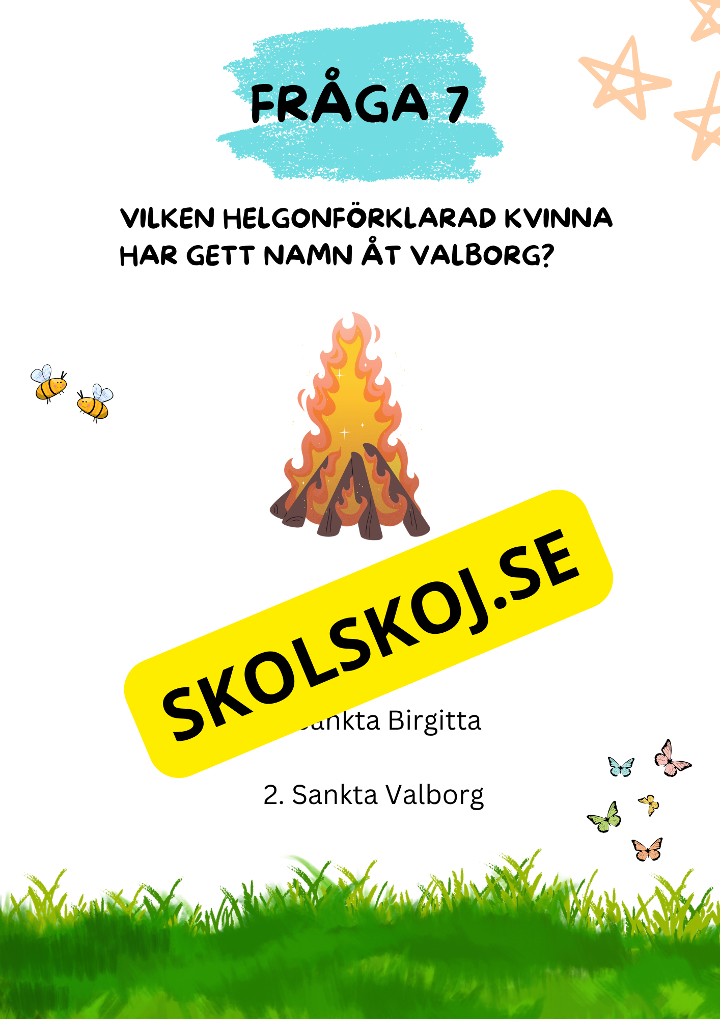 Tipspromenad Valborg + Facit
