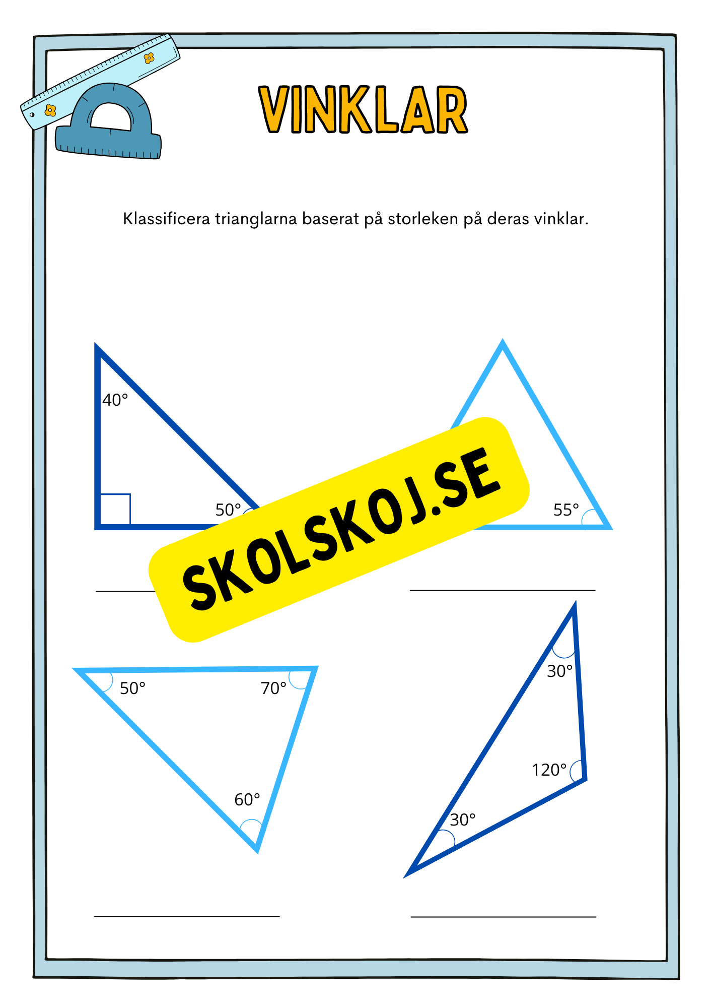 Vinklar - Häfte - Årskurs 5 - 7