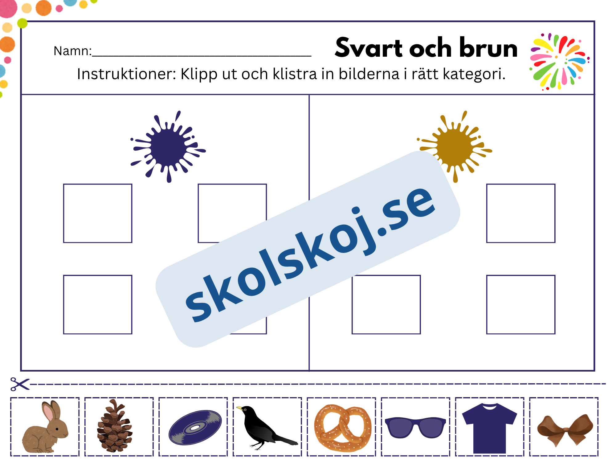 Vi lär oss färger - Häfte