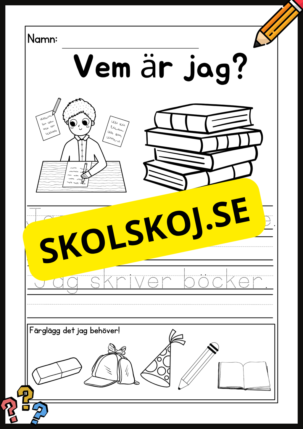 Vem är jag? Tema: Yrken