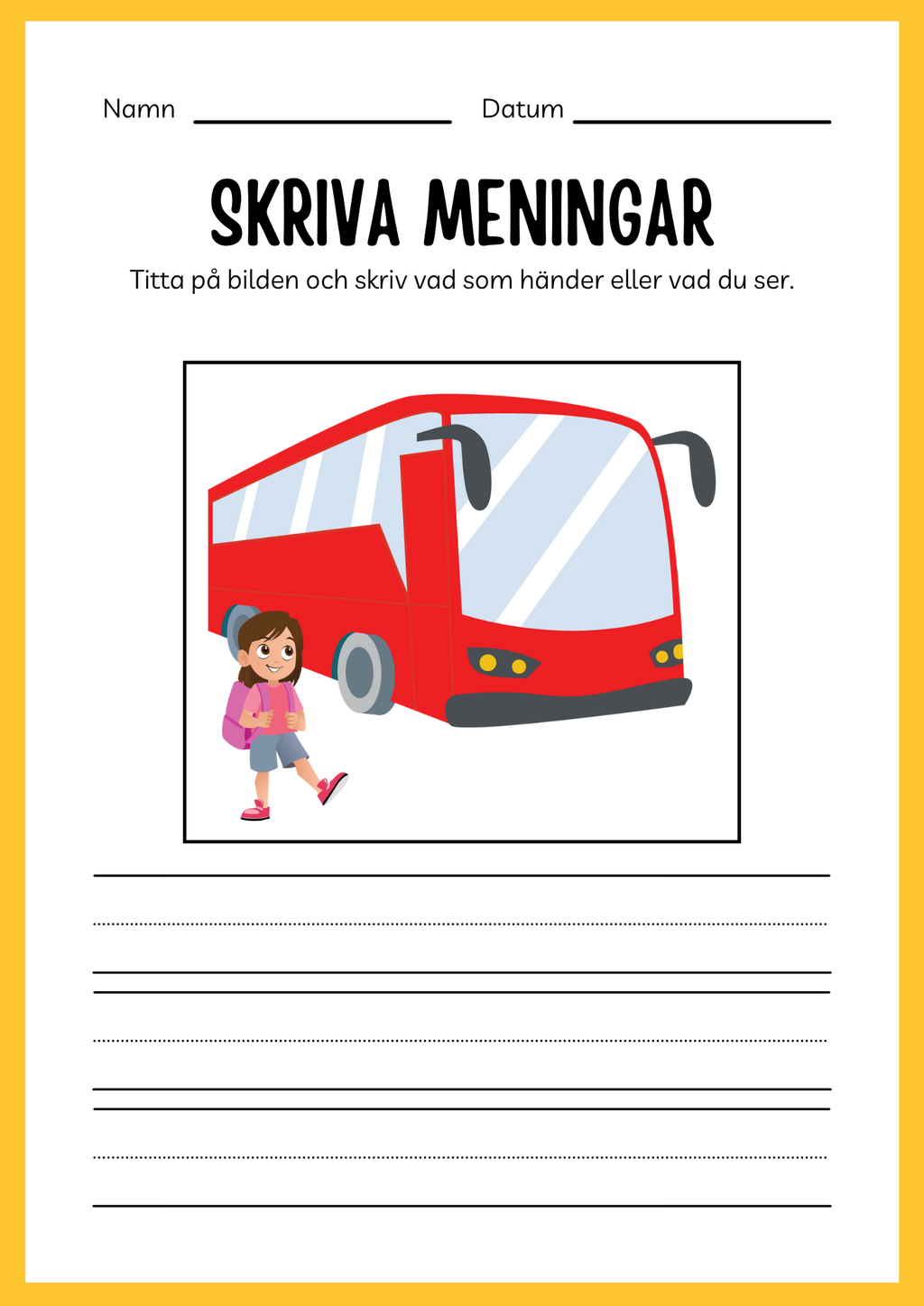 Fordon och färdmedel - Arbetsbok - Blandade uppgifter (24 sidor)