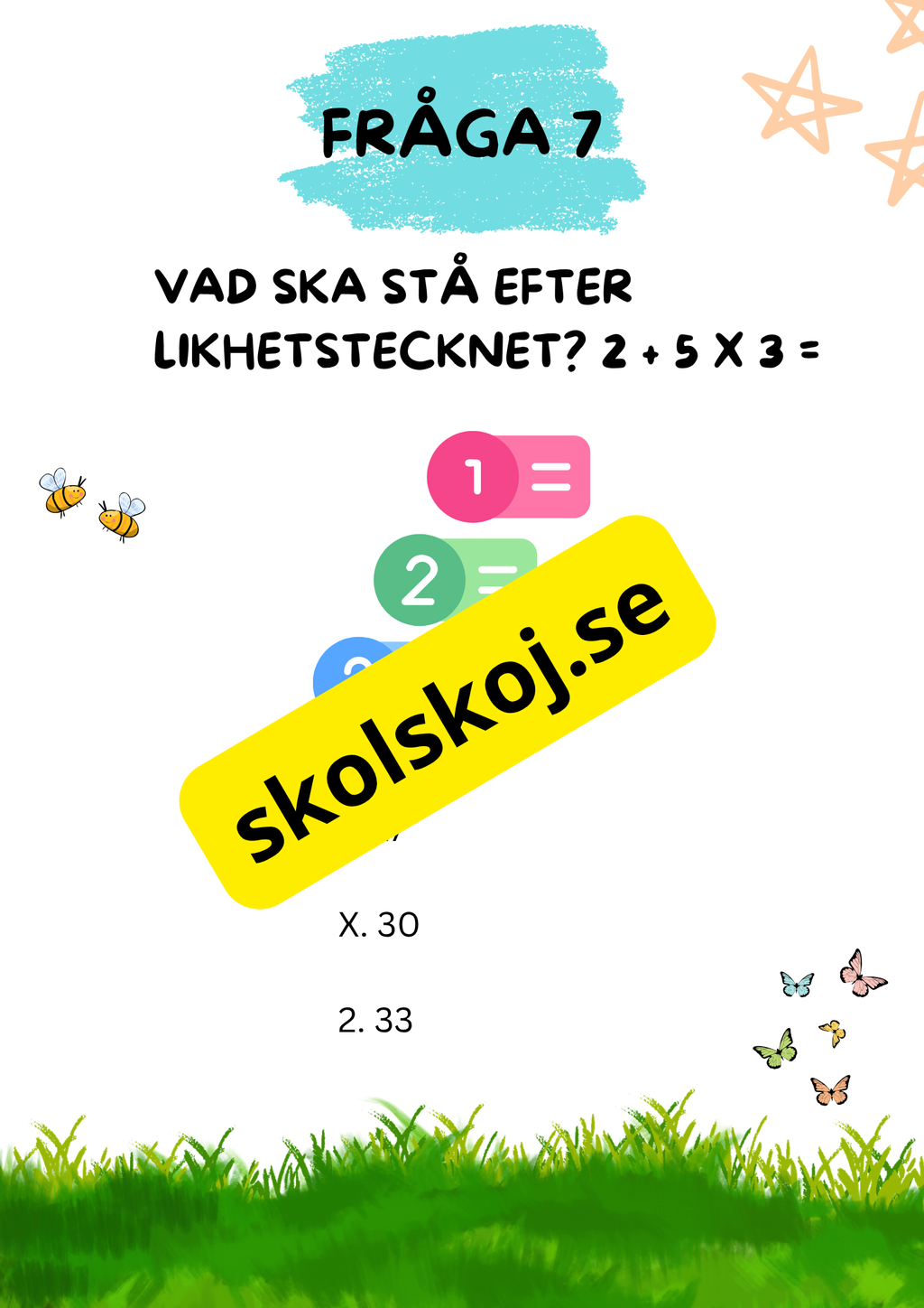 Tipspromenad - Årskurs 5 - Skolstart