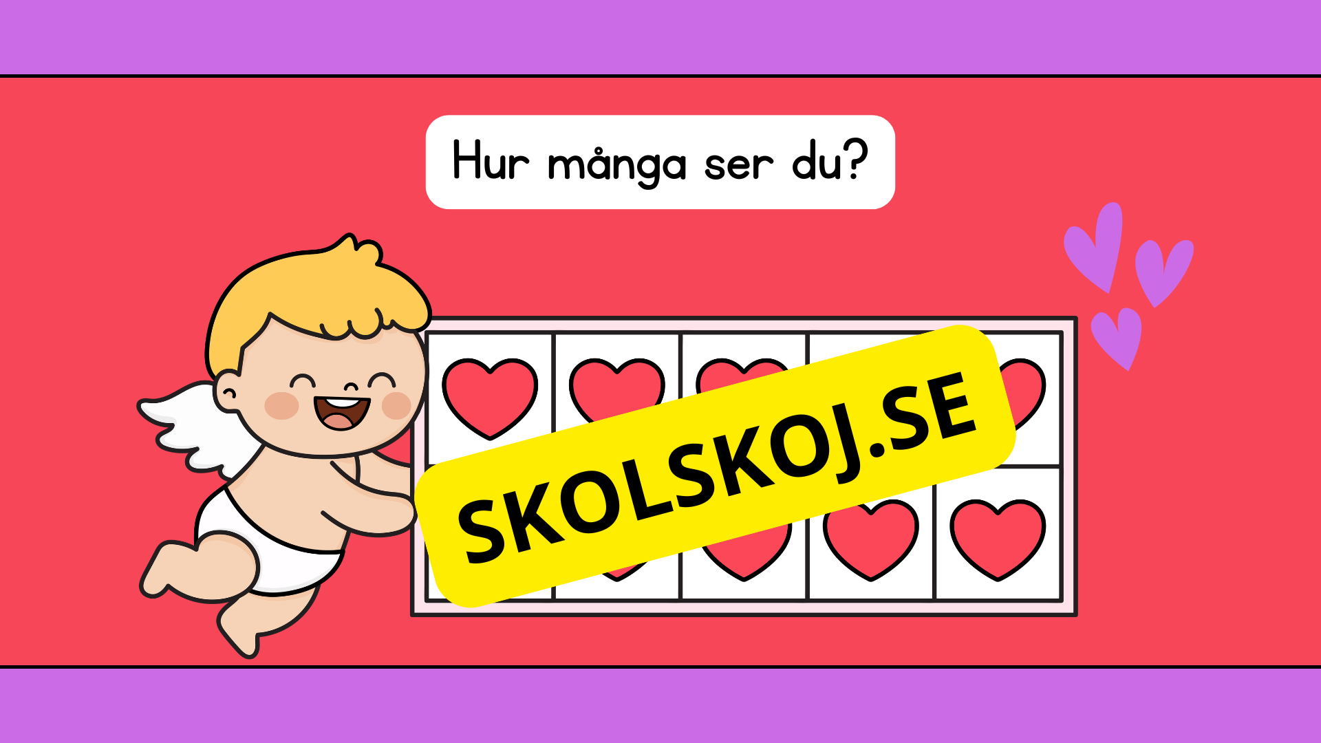 Jag lär mig räkna - Alla hjärtans dag