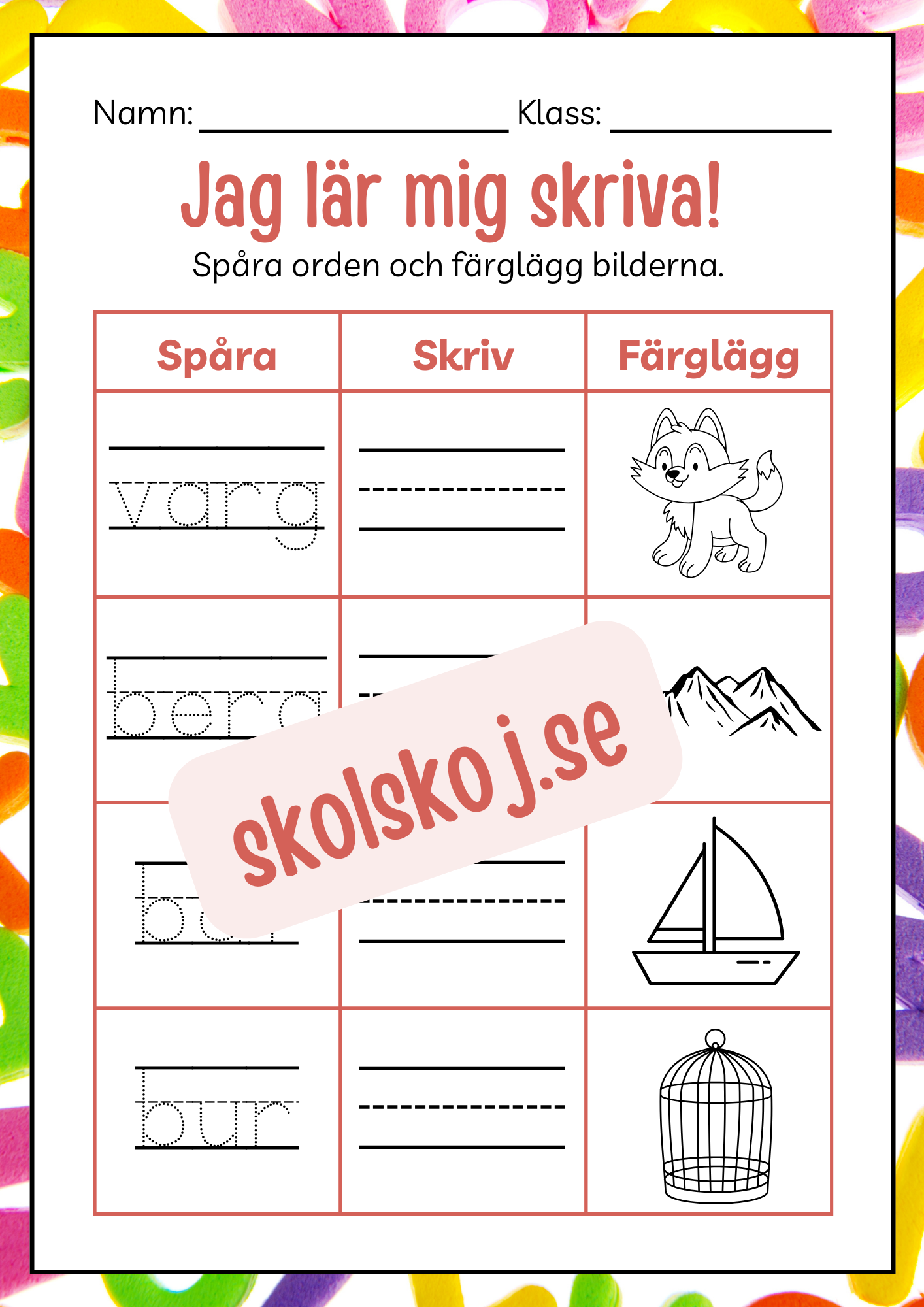 Häfte - Jag lär mig skriva