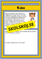 Upptäck världen - Fakta och läsförståelse - 29 sidor