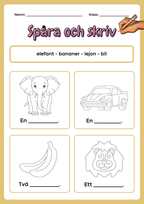 Spåra och skriv - Häfte