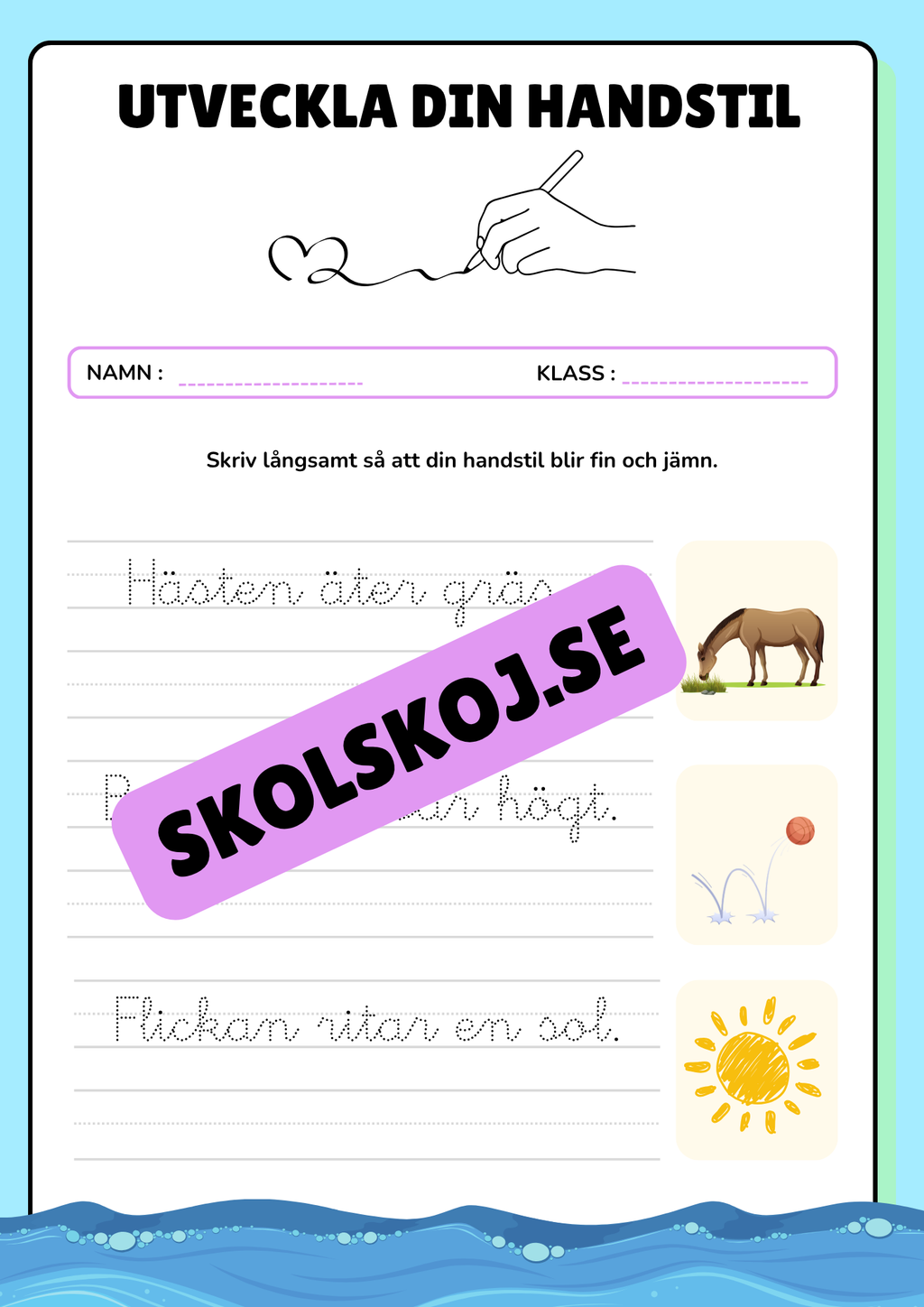 Utveckla handstilen