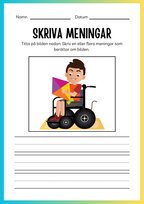 Jag lär mig skriva och räkna - Tema sommar