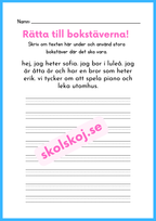 Rätta till bokstäverna