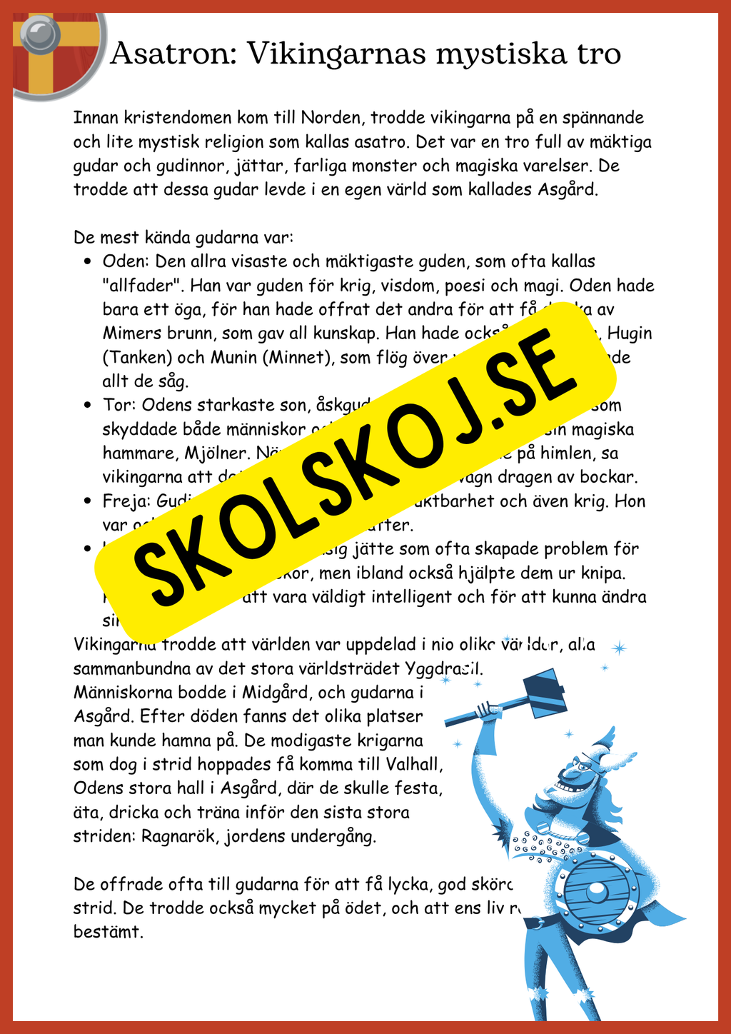 Vikingatiden - Mitt stora äventyrshäfte - Åk 4 - 6